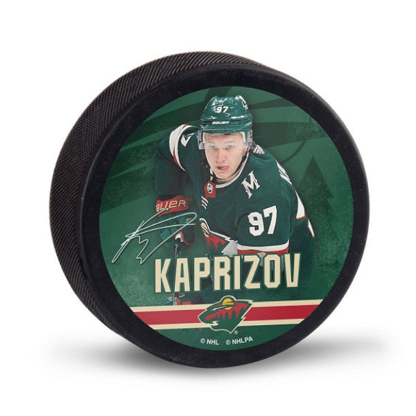 Minnesota Wild Kirill Kaprizov Hockey Puck