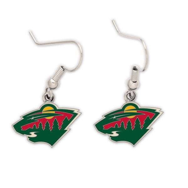 Minnesota Wild Logo Dangle Earrings