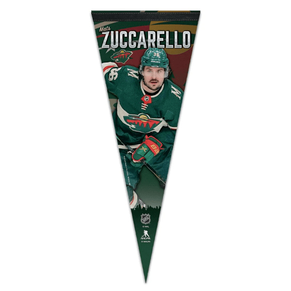 Minnesota Wild Mats Zuccarello Vertical Premium Pennant