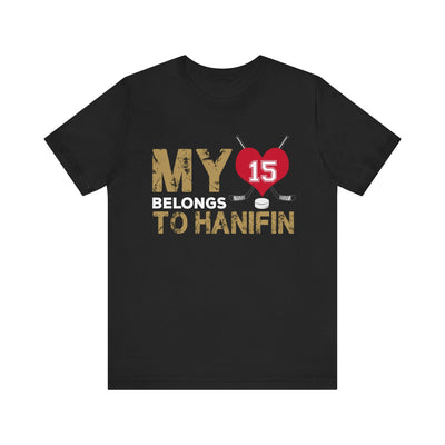 T-Shirt My Heart Belongs To Hanifin Unisex Jersey Tee