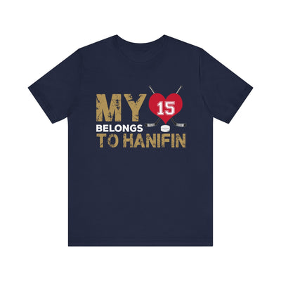 T-Shirt My Heart Belongs To Hanifin Unisex Jersey Tee