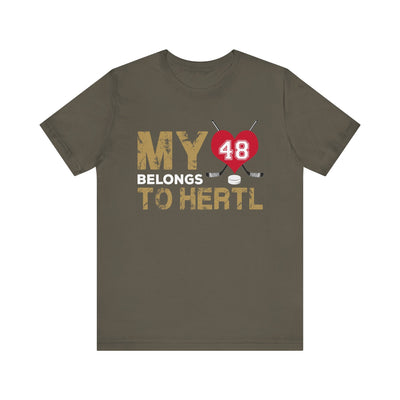 T-Shirt My Heart Belongs to Hertl Unisex Jersey Short Sleeve Tee