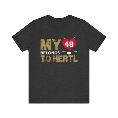 T-Shirt My Heart Belongs to Hertl Unisex Jersey Short Sleeve Tee