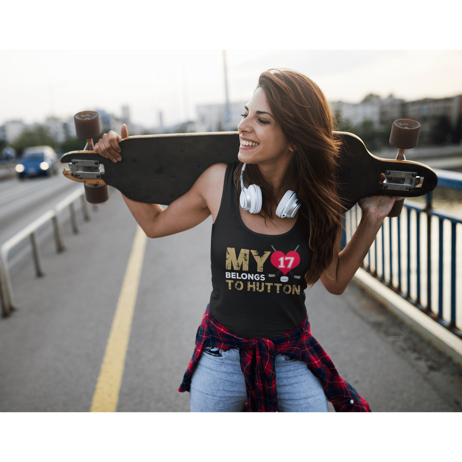 Tank Top My Heart Belongs To Hutton Unisex Jersey Tank Top