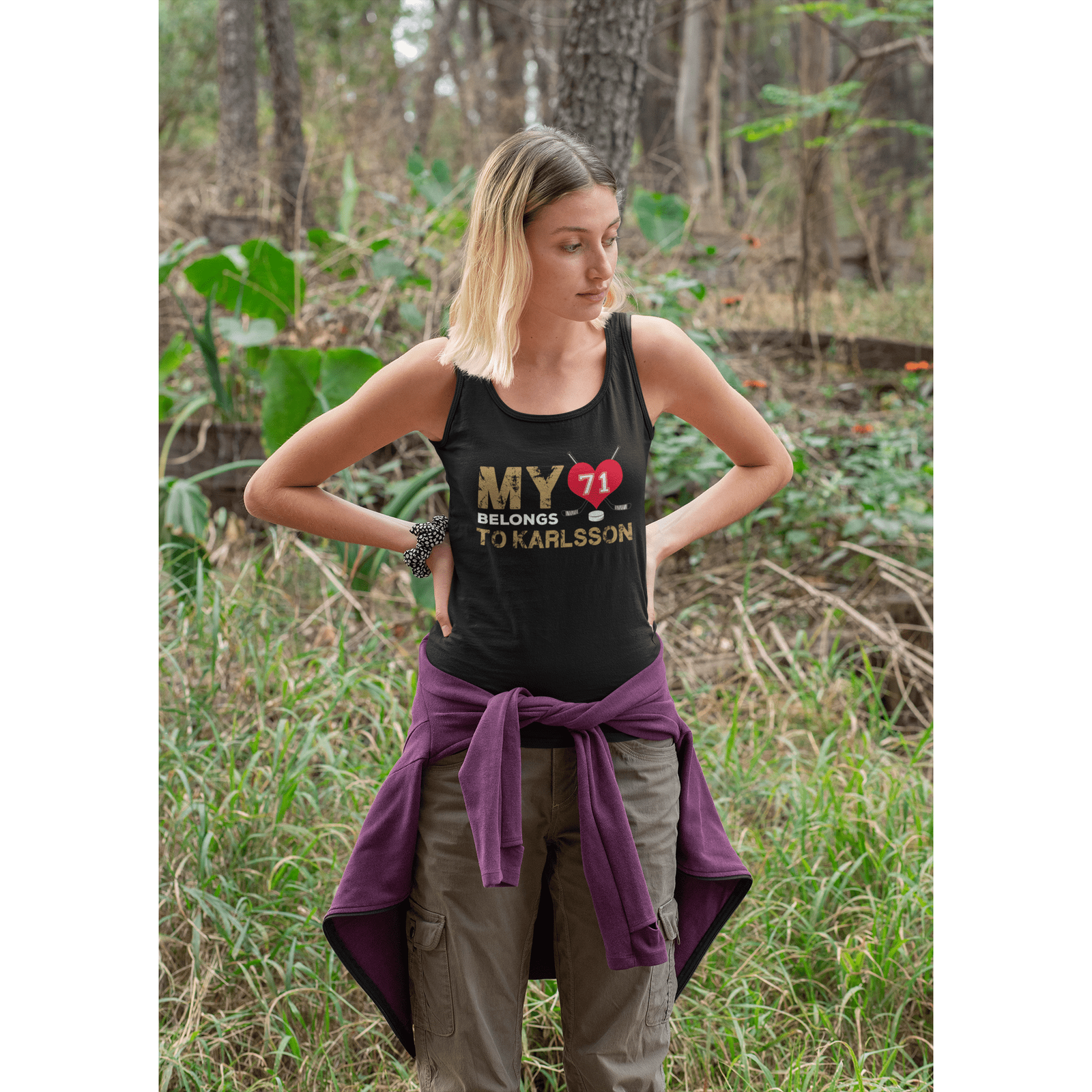 Tank Top My Heart Belongs To Karlsson Women's Ideal Racerback Tank Top