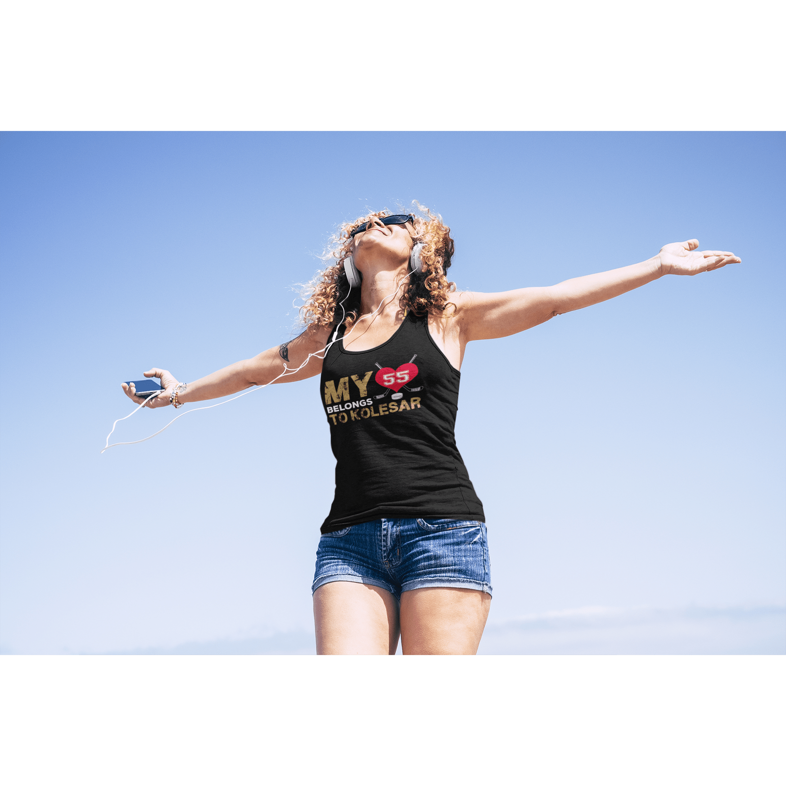 Tank Top My Heart Belongs To Kolesar Unisex Jersey Tank Top