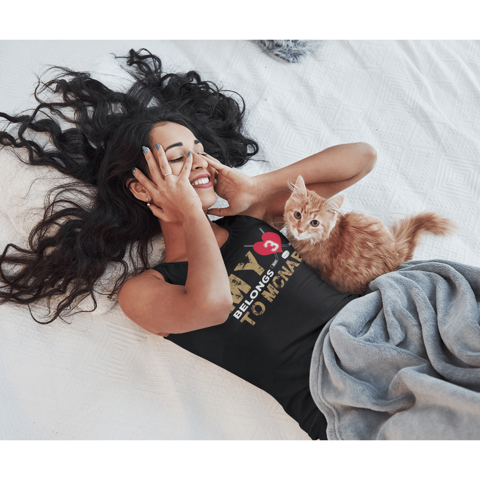 Tank Top My Heart Belongs To McNabb Women's Ideal Racerback Tank Top