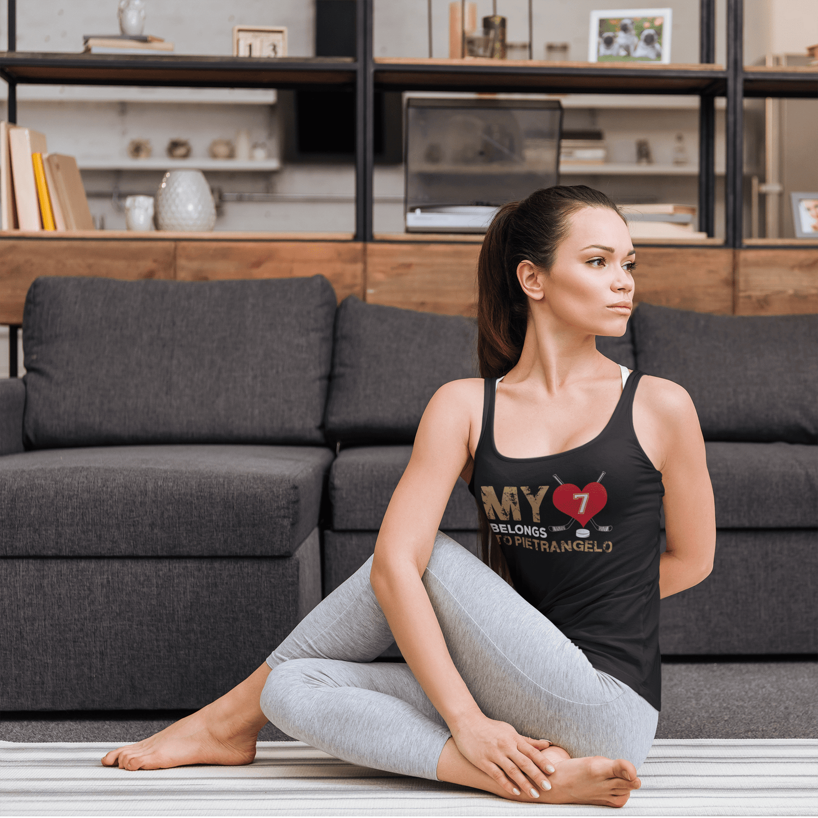 Tank Top My Heart Belongs To Pietrangelo Women's Ideal Racerback Tank Top