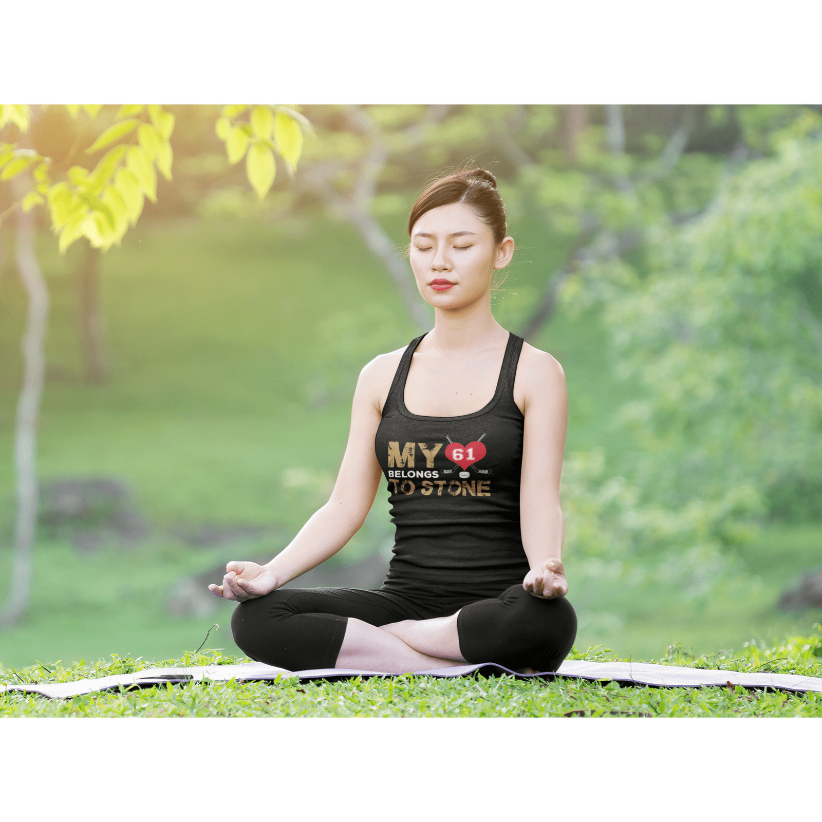 Tank Top My Heart Belongs To Stone Women's Ideal Racerback Tank Top