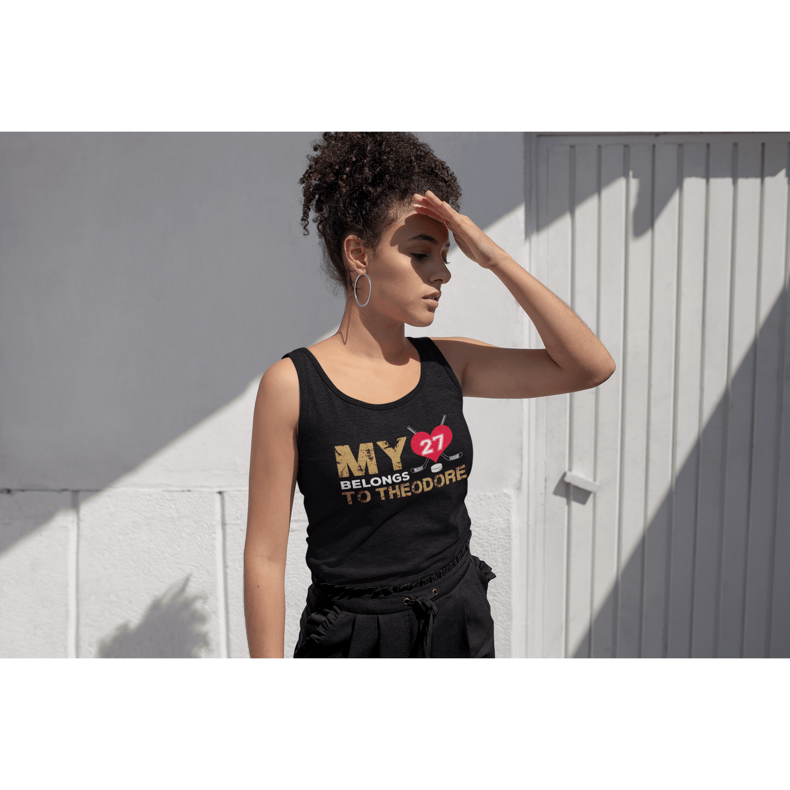 Tank Top My Heart Belongs To Theodore Unisex Jersey Tank Top