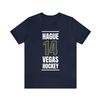 T-Shirt Hague 14 Vegas Hockey Steel Gray Vertical Design Unisex T-Shirt