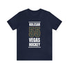 T-Shirt Kolesar 55 Vegas Hockey Steel Gray Vertical Design Unisex T-Shirt
