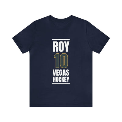 T-Shirt Roy 10 Vegas Hockey Steel Gray Vertical Design Unisex T-Shirt