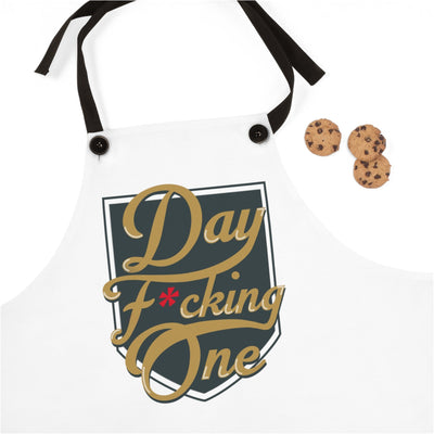 Accessories "Day F*cking One" White Apron