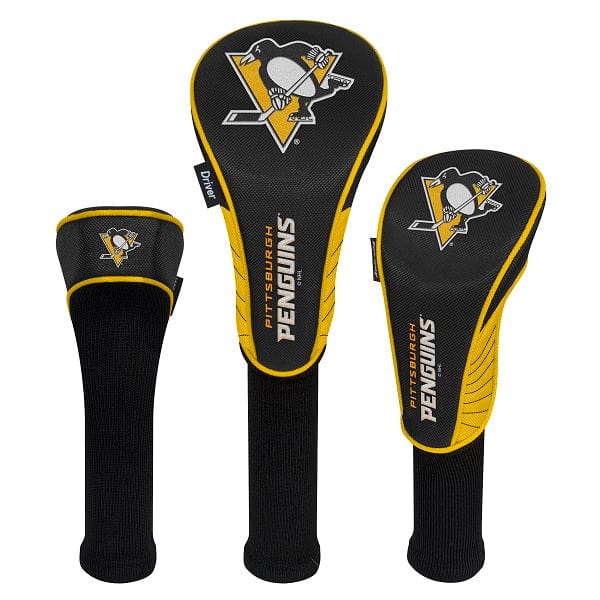 Pittsburgh Penguins Golf Club Headcovers, Set Of 3