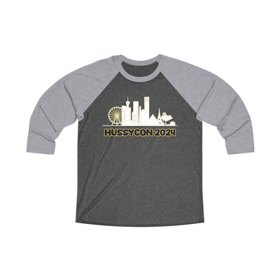 Long-sleeve "HussyCon 2024 Vegas" Unisex Tri-Blend 3\4 Raglan Tee