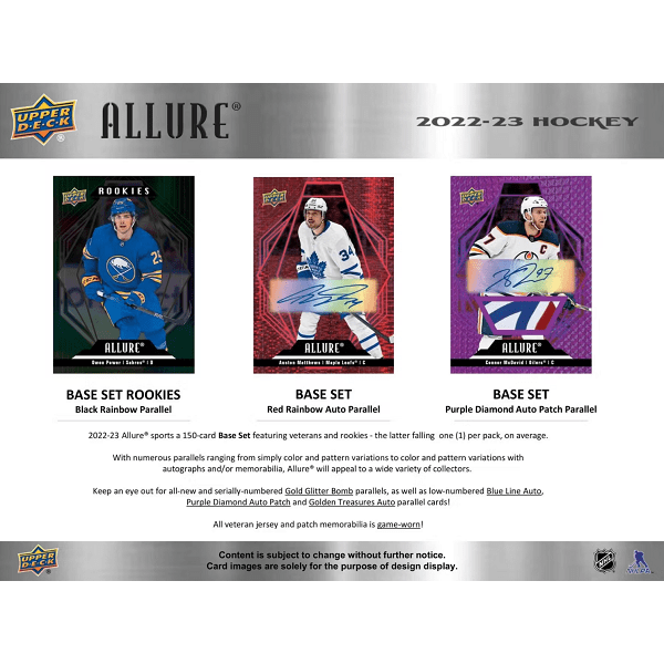 Puck Gal Card Breaks:   Personal Box Break '22-23 Allure Hobby