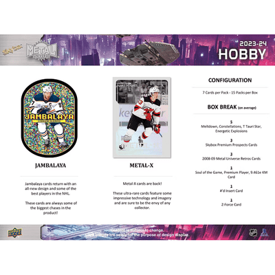 Puck Gal Card Breaks:   Personal Box Break '23-24 Skybox Metal Universe Hockey Hobby