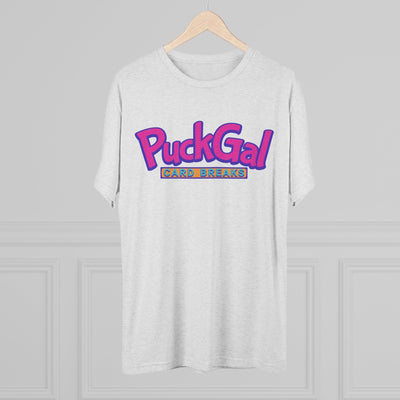 T-Shirt "Puck Gal Card Breaks" Unisex Tri-Blend Crewneck T-Shirt