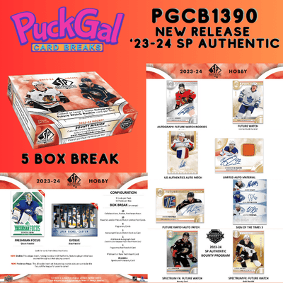 Puck Gal Card Breaks #1390: 2023-24 SP Authentic New Release Day