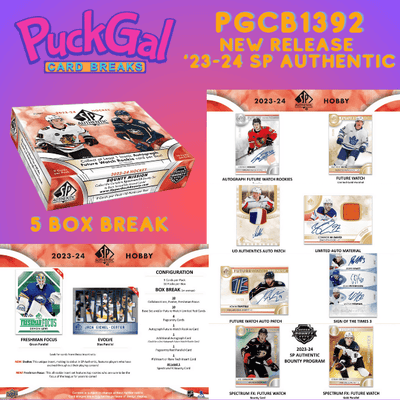 Puck Gal Card Breaks #1392: 2023-24 SP Authentic New Release Day