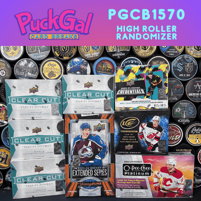 Puck Gal Card Breaks #1570: High Roller Randomizer Featuring NEW Clear Cut!