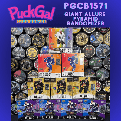 Puck Gal Card Breaks #1571: NEW Giant Allure Pyramid Randomizer!