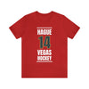 T-Shirt Hague 14 Vegas Hockey Steel Gray Vertical Design Unisex T-Shirt