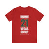 T-Shirt Howden 21 Vegas Hockey Steel Gray Vertical Design Unisex T-Shirt