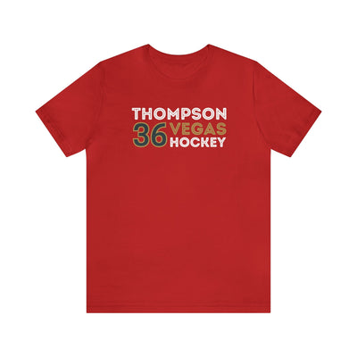 T-Shirt Logan Thompson T-Shirt 36 Vegas Hockey Grafitti Wall Design Unisex