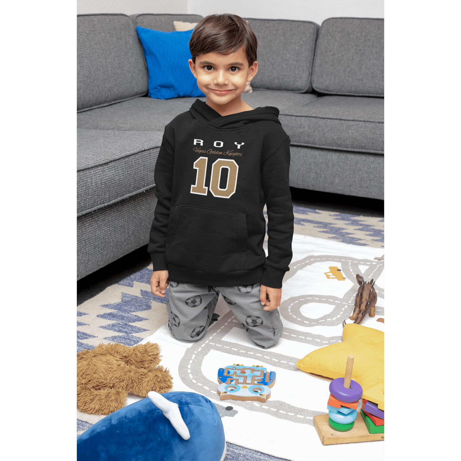 Kids clothes Roy 10 Vegas Golden Knights Youth Hooded Sweatshirt