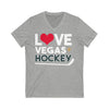 V-neck "Love Vegas Hockey" Unisex V-Neck Tee
