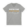 V-neck "Rock The Fortress" Unisex V-Neck Tee