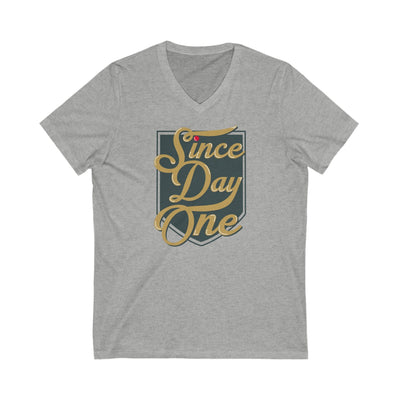 V-neck "Since Day One" Vegas Golden Knights Fan Unisex V-Neck T-Shirt