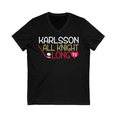 V-neck Karlsson All Knight Long Unisex V-Neck Tee
