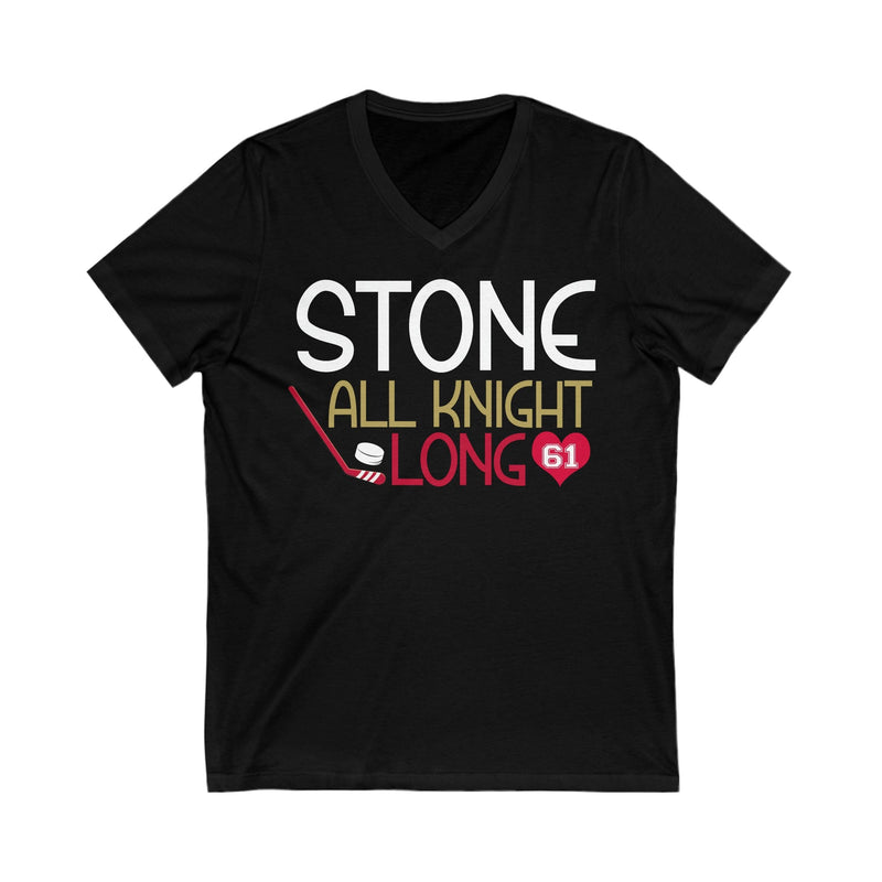 V-neck Stone All Knight Long Unisex V-Neck Tee