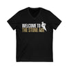 V-neck "Welcome To The Stone Age" Unisex V-Neck Tee