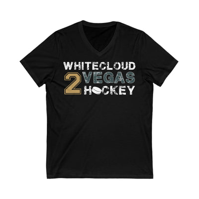 V-neck Whitecloud 2 Vegas Hockey Unisex V-Neck Tee