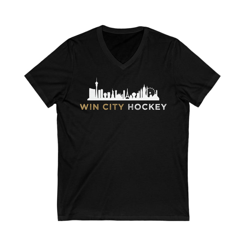 V-neck "Win City Hockey" Unisex V-Neck Tee