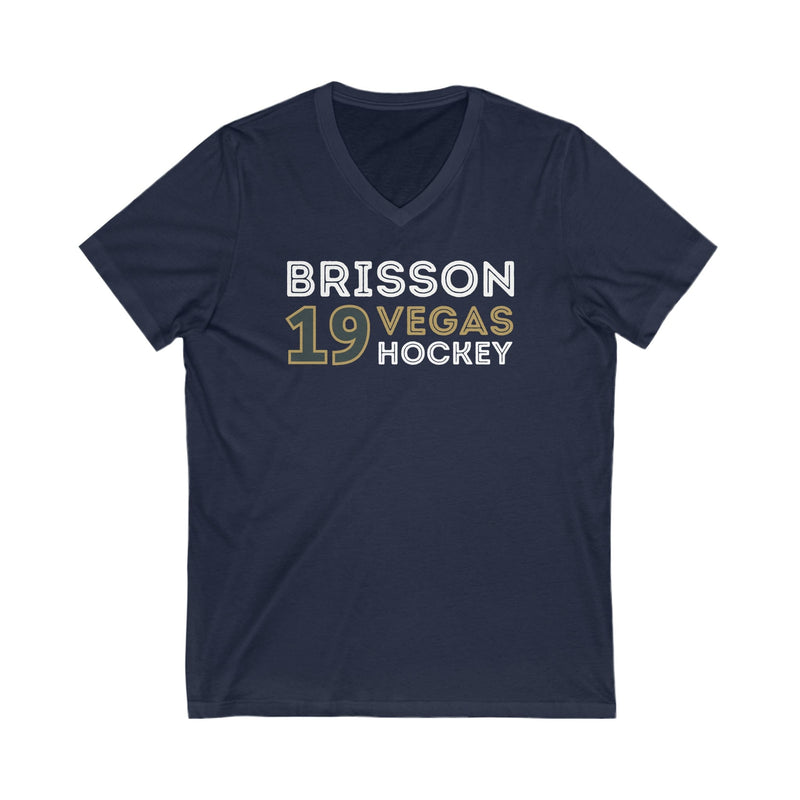 V-neck Brisson 19 Vegas Hockey Grafitti Wall Design Unisex V-Neck Tee