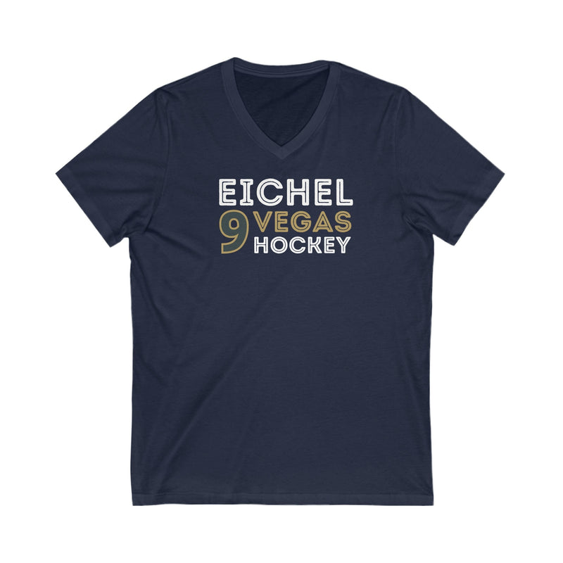 V-neck Eichel 9 Vegas Hockey Grafitti Wall Design Unisex V-Neck Tee