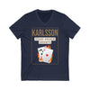 V-neck Karlsson 71 Poker Cards Unisex V-Neck Tee