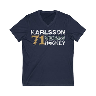 V-neck Karlsson 71 Vegas Hockey Unisex V-Neck Tee