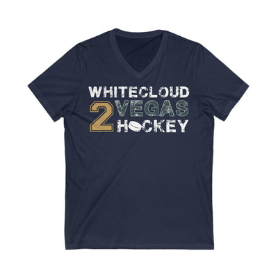 V-neck Whitecloud 2 Vegas Hockey Unisex V-Neck Tee