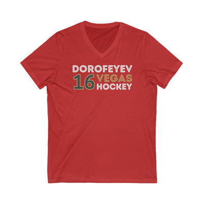 V-neck Dorofeyev 16 Vegas Hockey Grafitti Wall Design Unisex V-Neck Tee