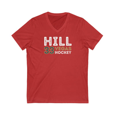 V-neck Hill 33 Vegas Hockey Grafitti Wall Design Unisex V-Neck Tee