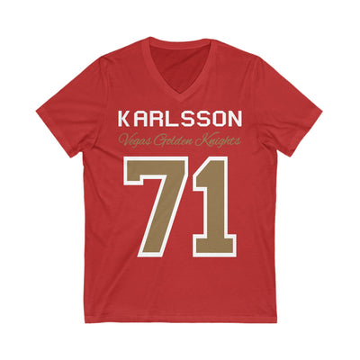 V-neck Karlsson 71 Vegas Golden Knights Unisex V-Neck Tee