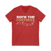 V-neck "Rock The Fortress" Unisex V-Neck Tee