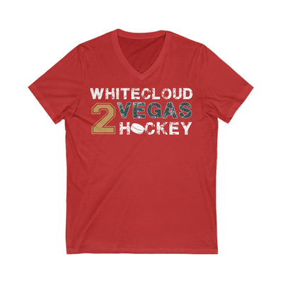 V-neck Whitecloud 2 Vegas Hockey Unisex V-Neck Tee