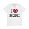 V-neck I Heart Martinez Unisex V-Neck Tee